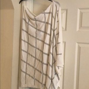 Plus size OffWhite Bling bling poncho Sweater